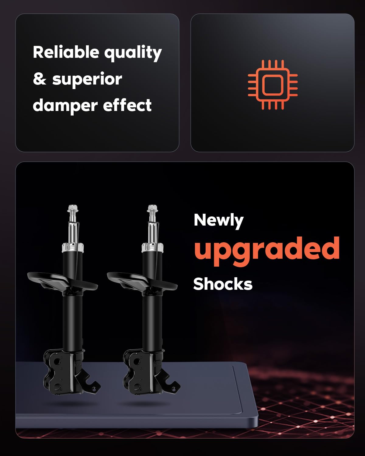 Amazon.com: cciyu 2 x Front Struts Shock Absorbers Fit for 1993